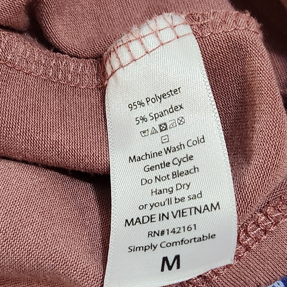 LULAROE JULIA PINK AND GRAY BI COLOR BLOCK DRESS SIZE MEDIUM - Picture 8 of 10